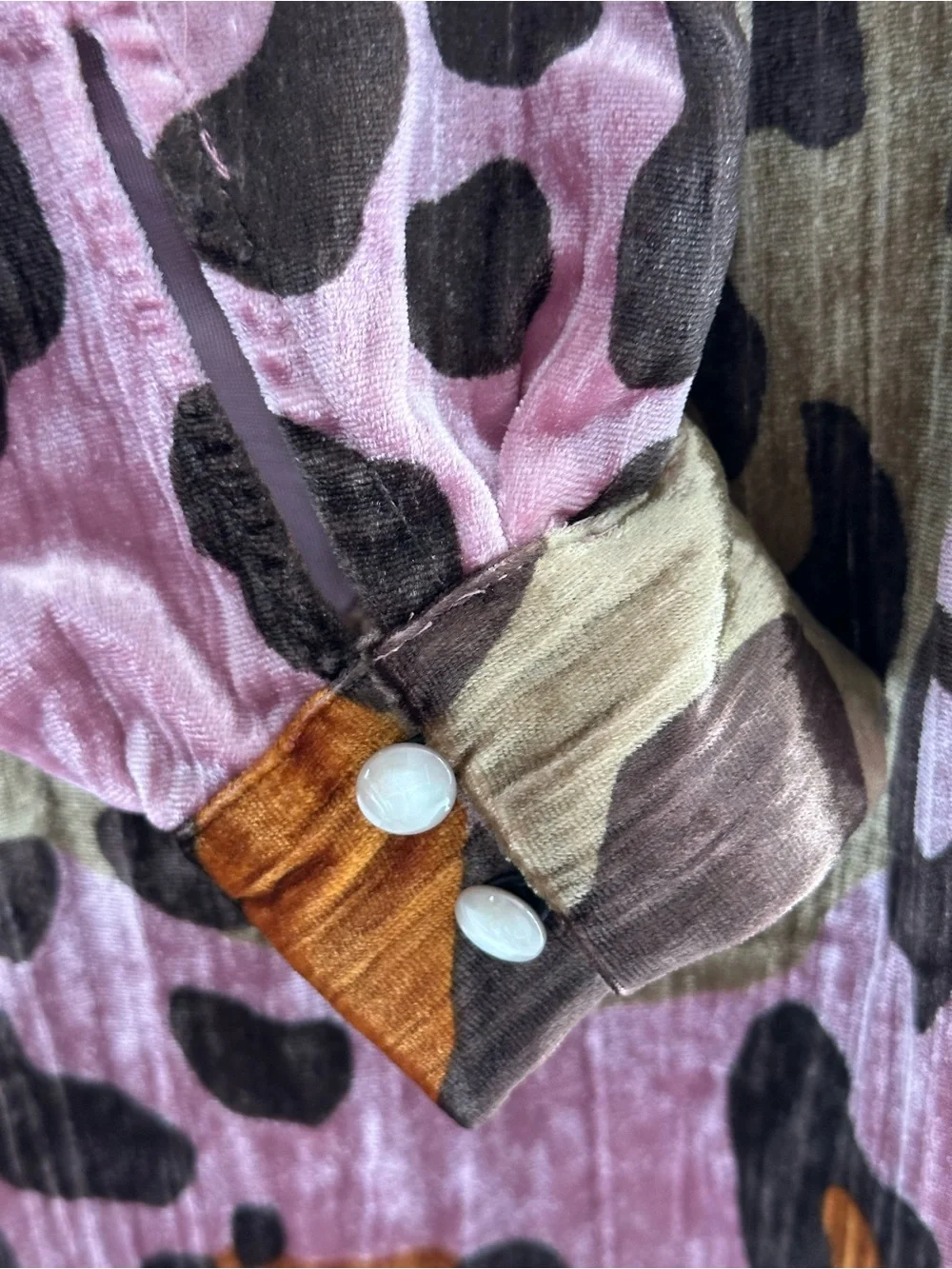 Anthropologie Multicolor Leopard-Print High-Neck Mini Dress - Picture 4 of 12